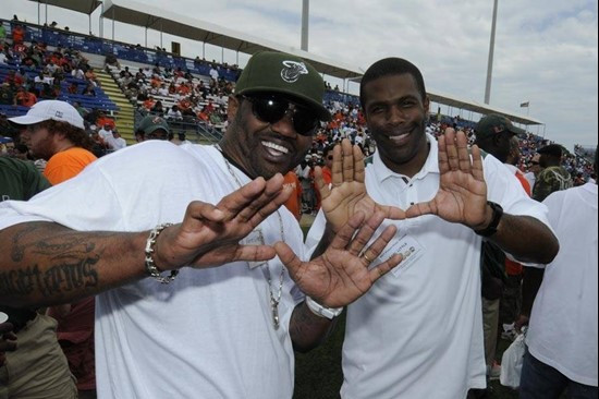 Nate Webster and fellow UM alum