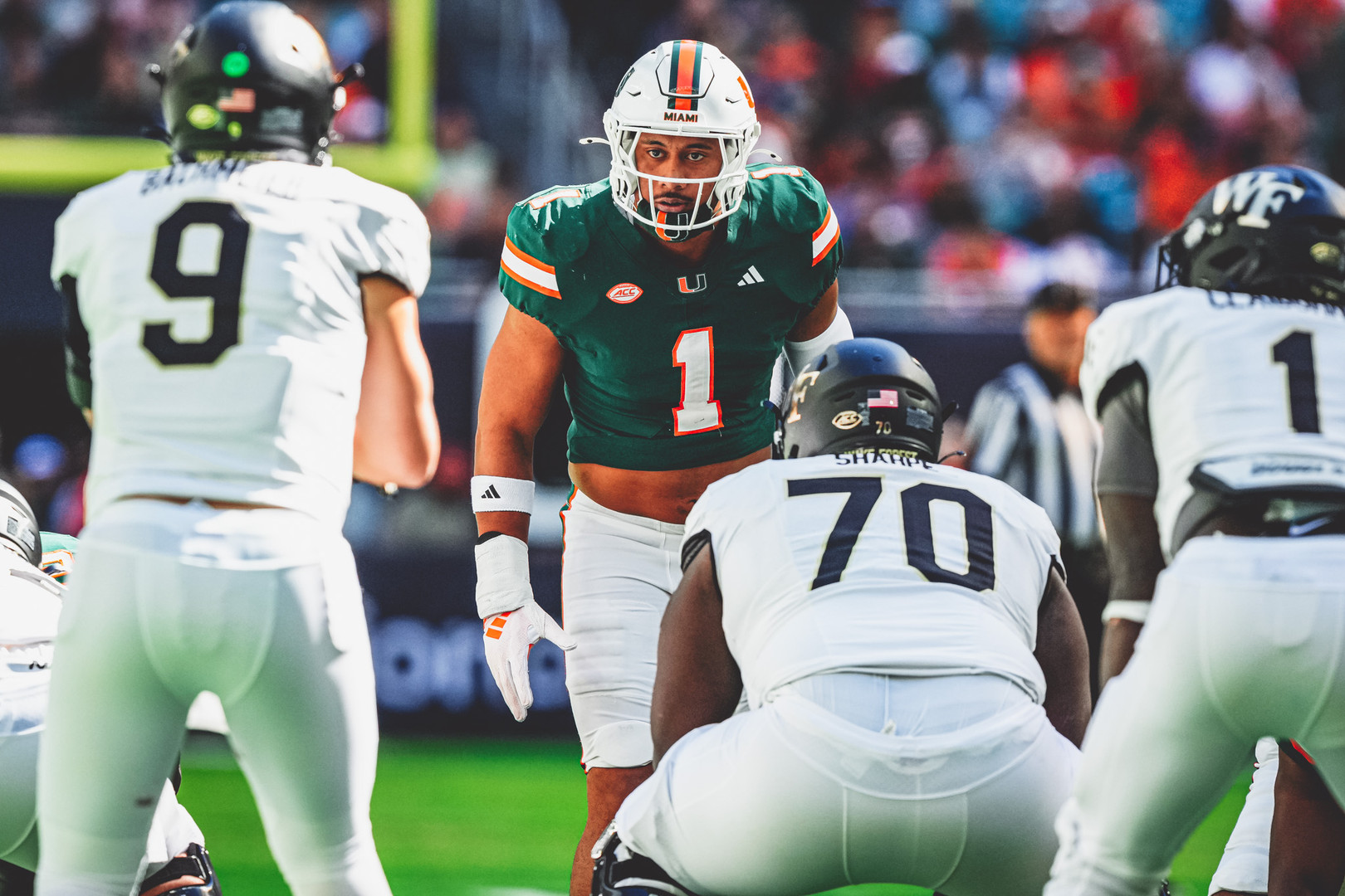 Canes Surge Past Deacons for 42-14 Win