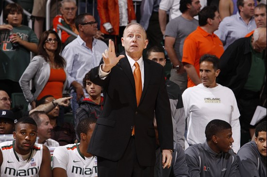 Coach Jim Larranaga; Memphis
