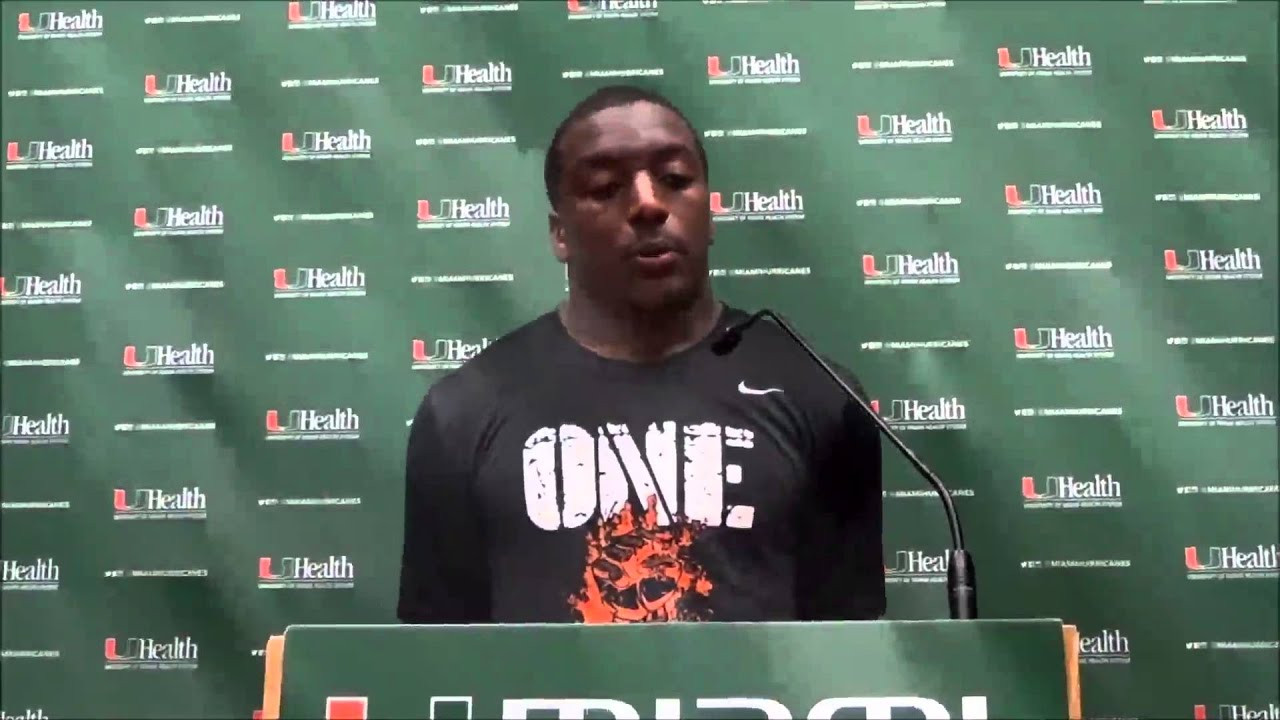 Running Back Duke Johnson - Postgame Versus Pitt (Nov. 29)