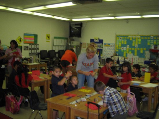 Student Athlete Advisory Committee Visit to Tucker Elementary