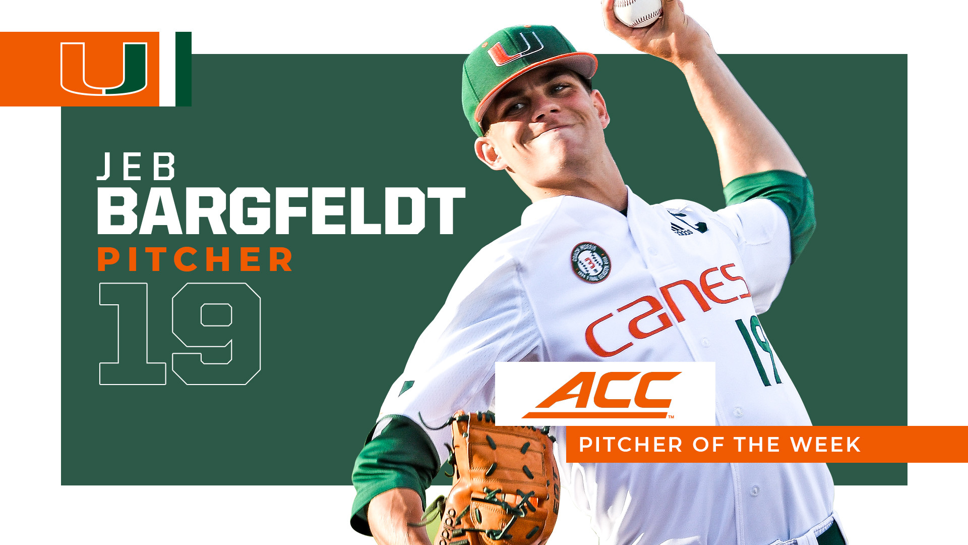 Bargfeldt Named ACC Pitcher of the Week