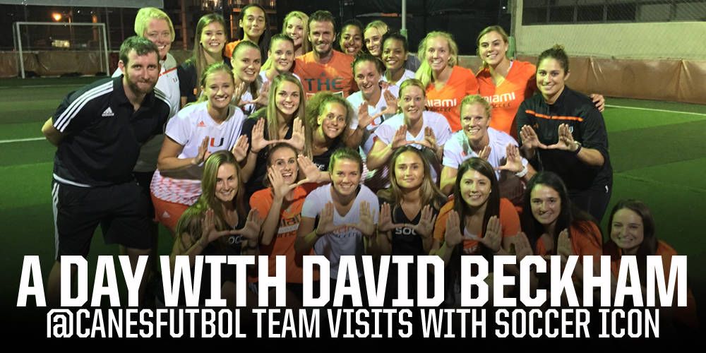 David Beckham Visits Miami Soccer Team