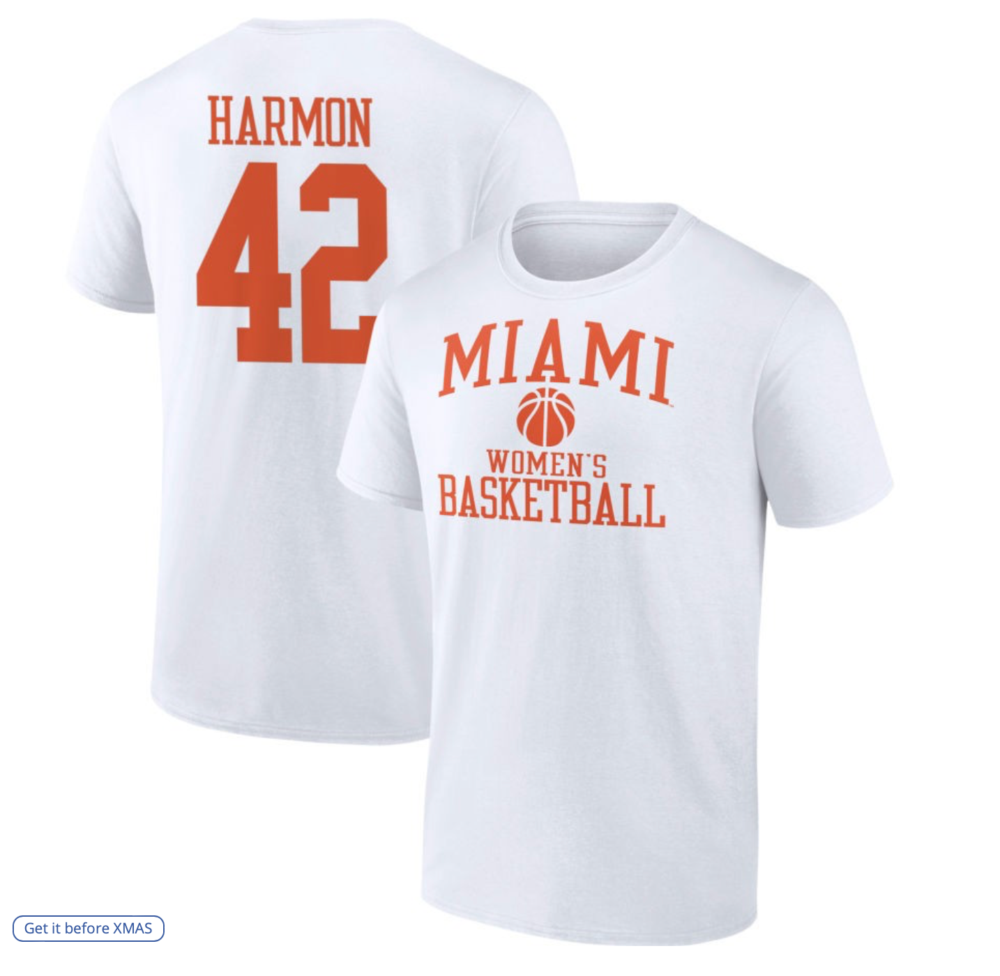Men's Fanatics Branded White Miami Hurricanes Women's Basketball T-Shirt