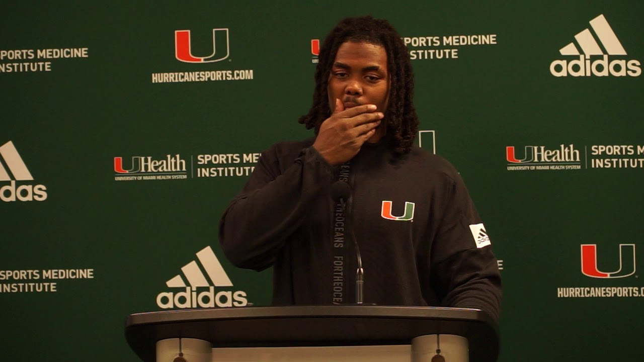 KJ Osborn Postgame Presser | Miami vs. Virginia | 10.11.19