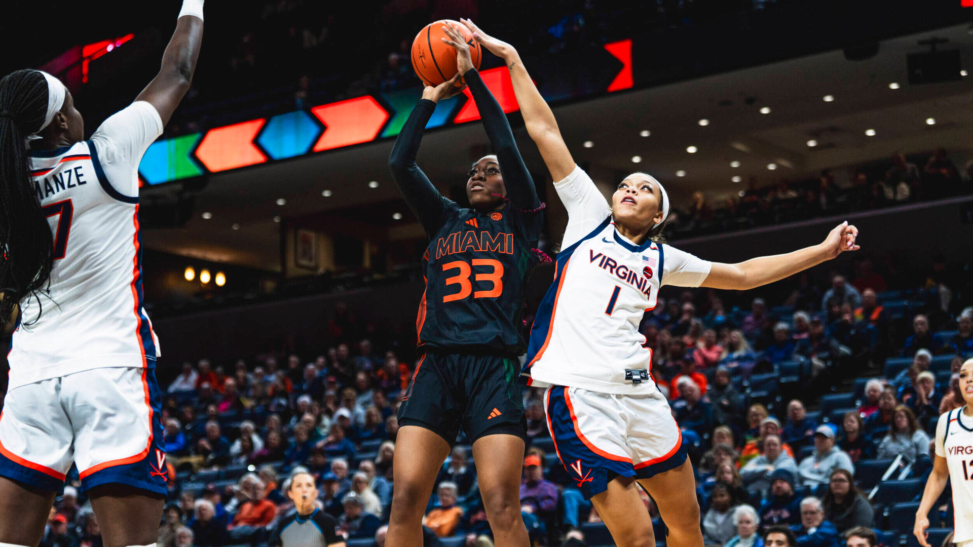 Hurricanes Fall Short in 67–56 Loss at Virginia