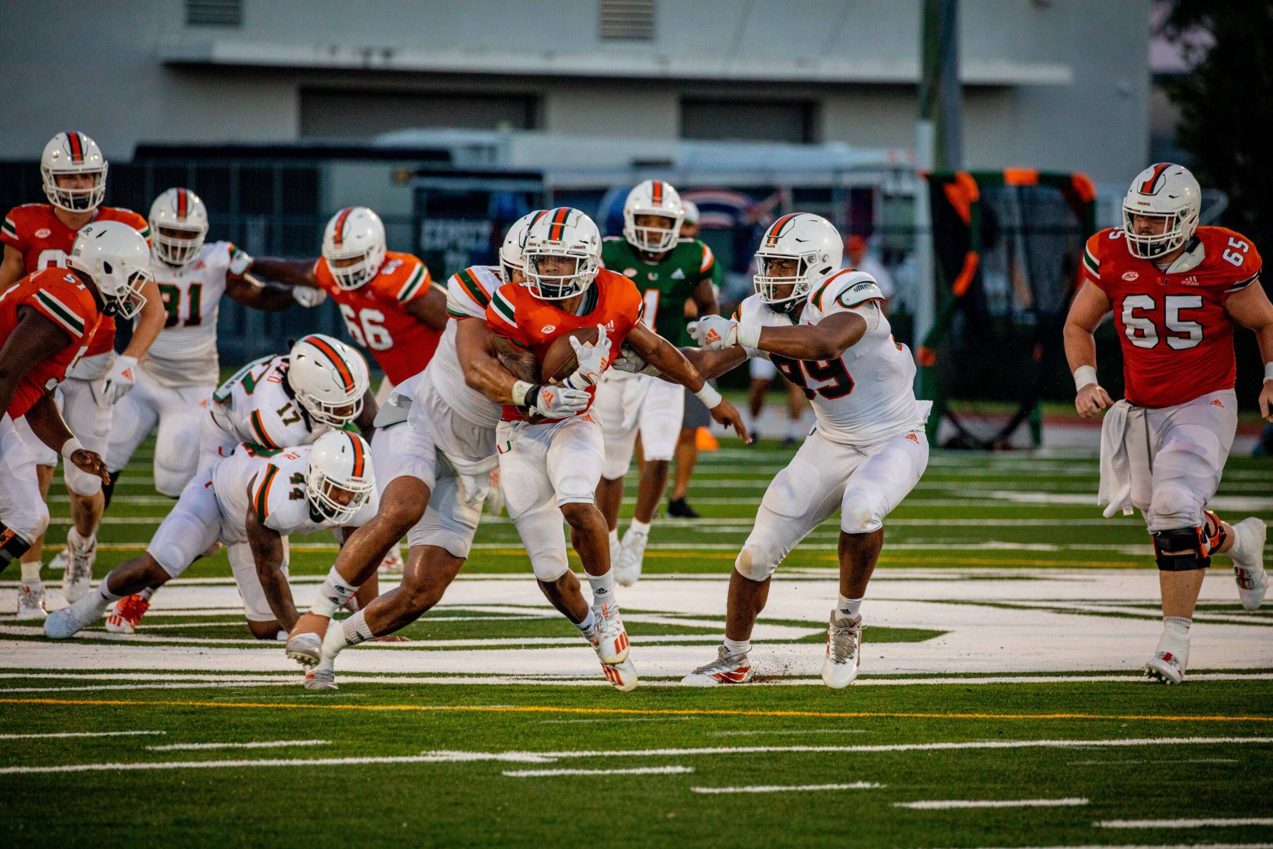Photos 2020 Fall Camp Scrimmage One – University of Miami Athletics