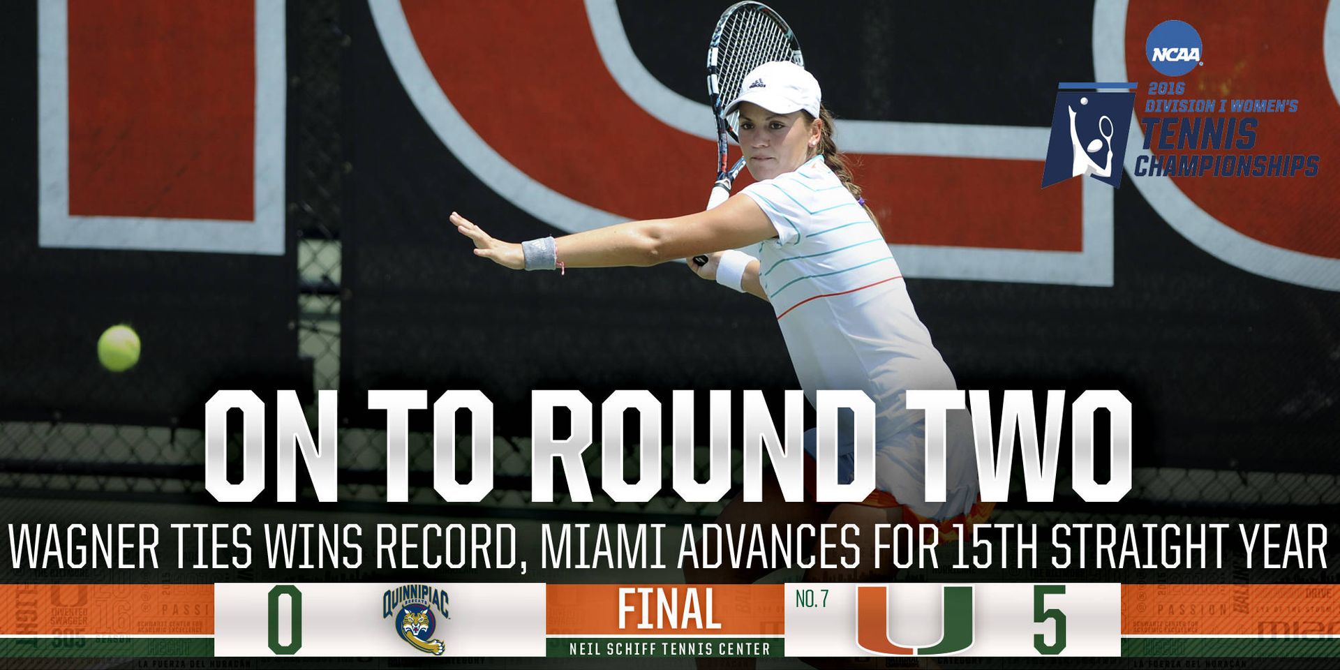 Canes Reach Round of 32, Wagner Ties UM Wins Mark
