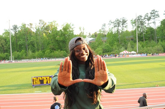 Alexis Wright at 2013 ACC Outdoor Championships