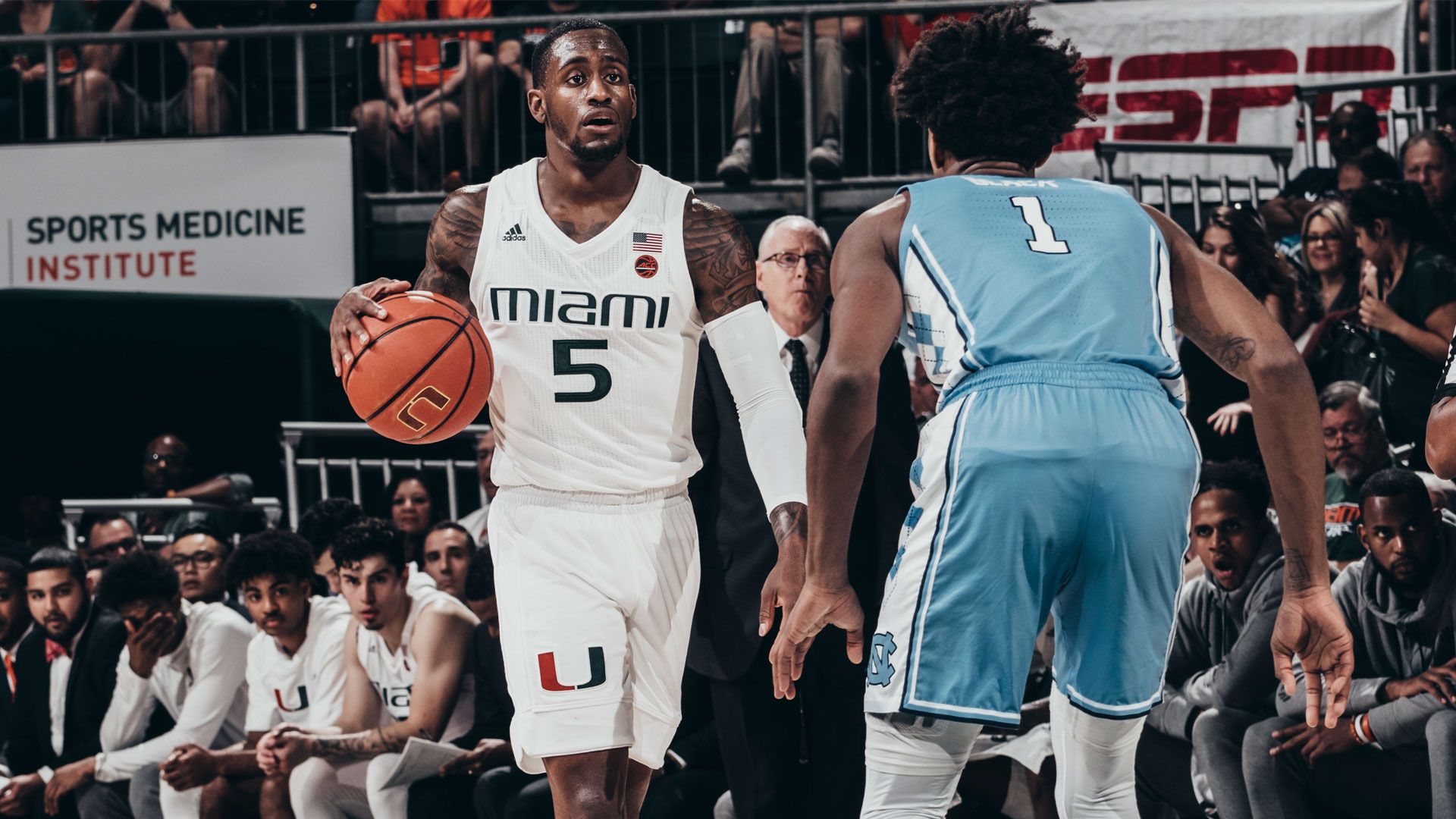 Canes Fall to No. 13 UNC, 85-76