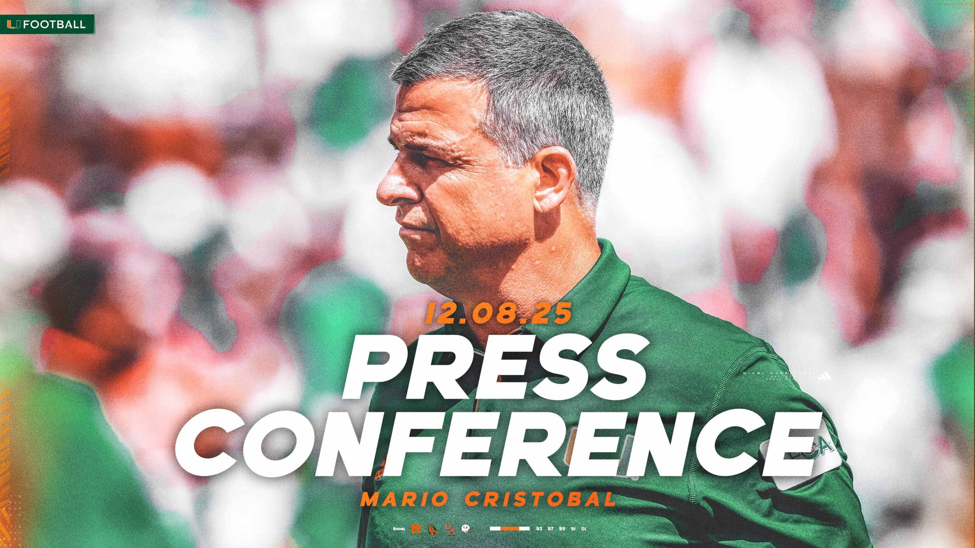 Mario Cristobal Press Conference | 3:00 PM | 12.8.25
