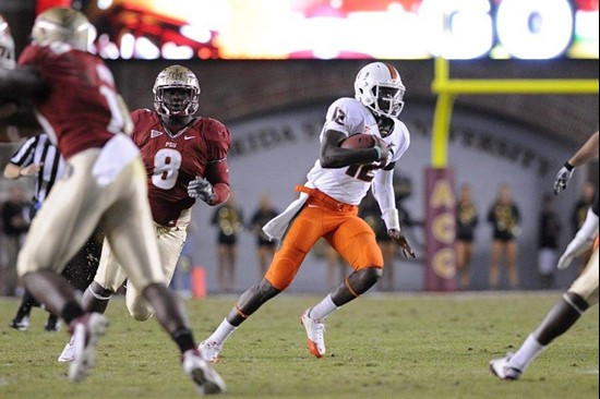 Jacory Harris -- 2011 Miami Hurricanes Football @ Florida State by J.C. CaneShooter Ridley