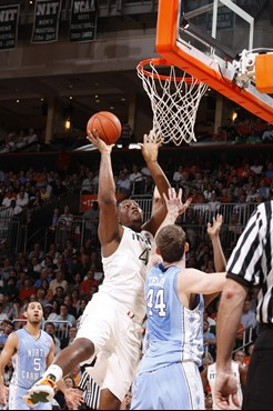 2012 Miami Hurricanes Men's Basketball vs North Carolina