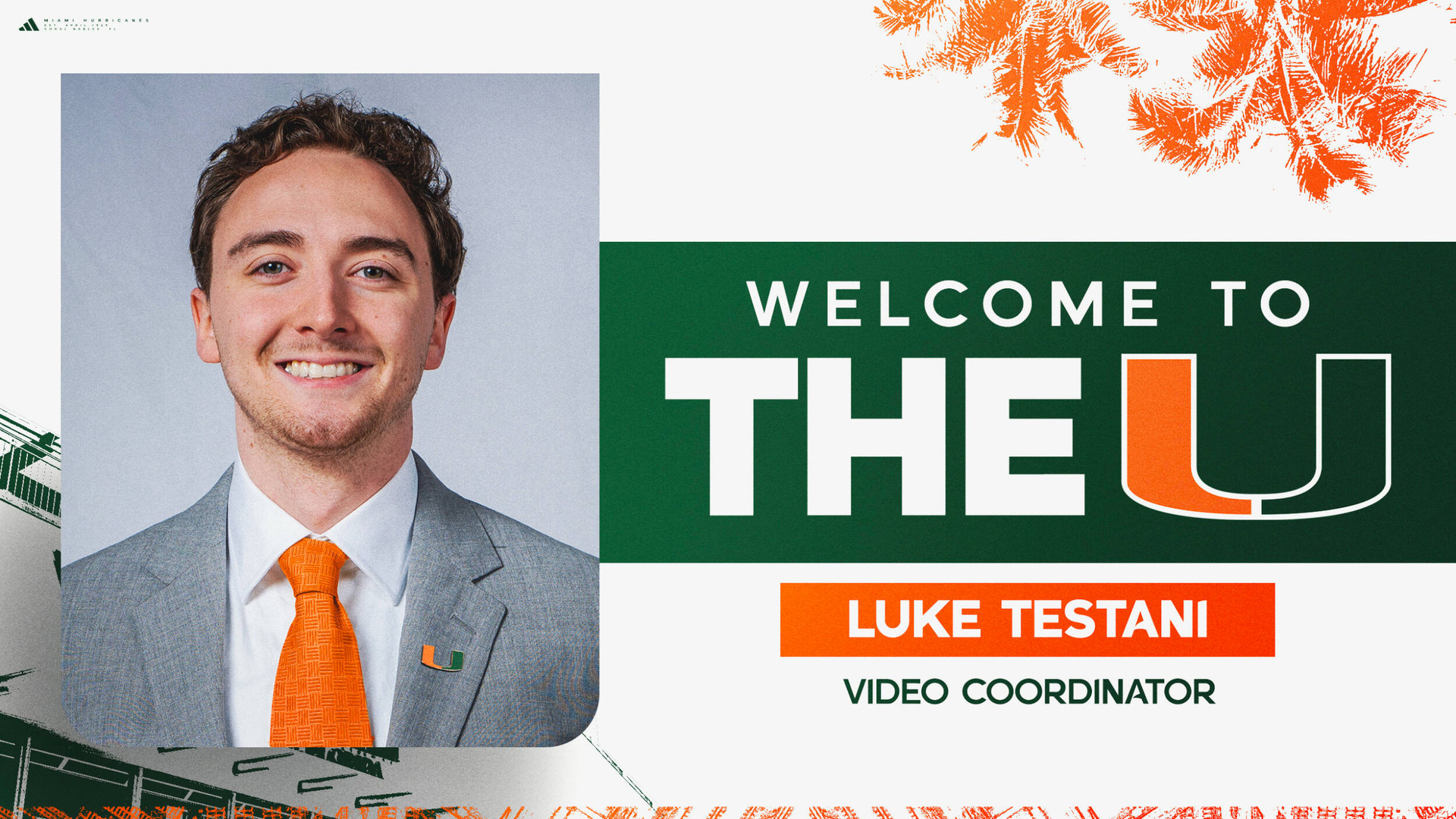 Testani Hired as Video Coordinator Testani Hired as Video Coordinator