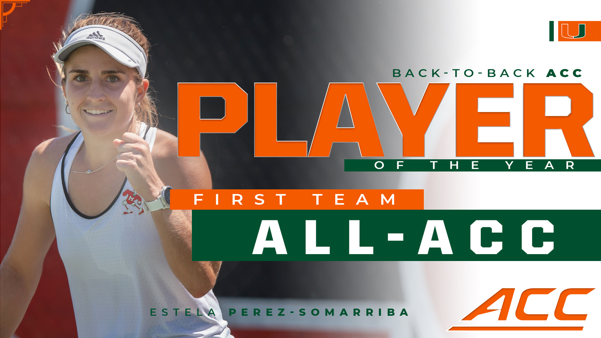 Perez-Somarriba Repeats as ACC Player of the Year