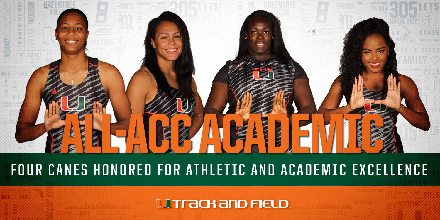 Four @CanesTrack Women Named All-ACC Academic