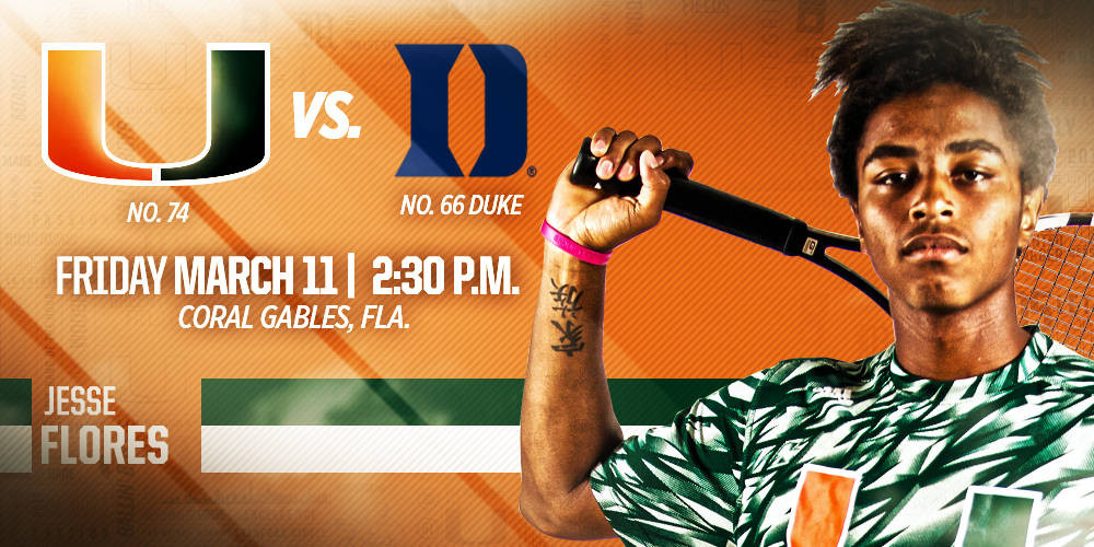 No. 74 Miami To Host No. 66 Duke