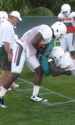 `Canes Hold Sunday Practice Early on Greentree