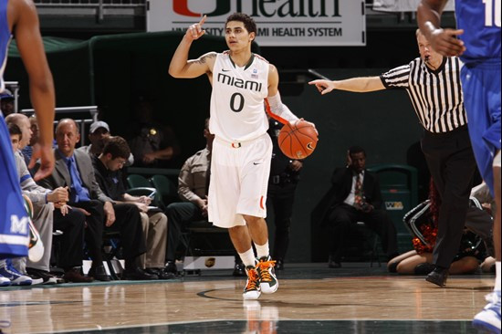 2012 Miami Hurricanes Men's Basketball vs Memphis