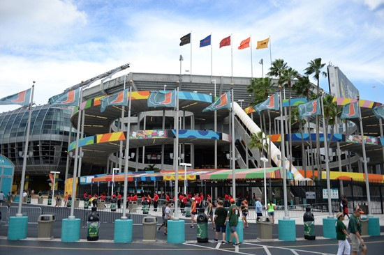 The University of Miami Hurricanes play host to the Duke Blue Devils at Sun Life Stadium on September 27, 2014. Photo by Matthew Murphy/SPN
