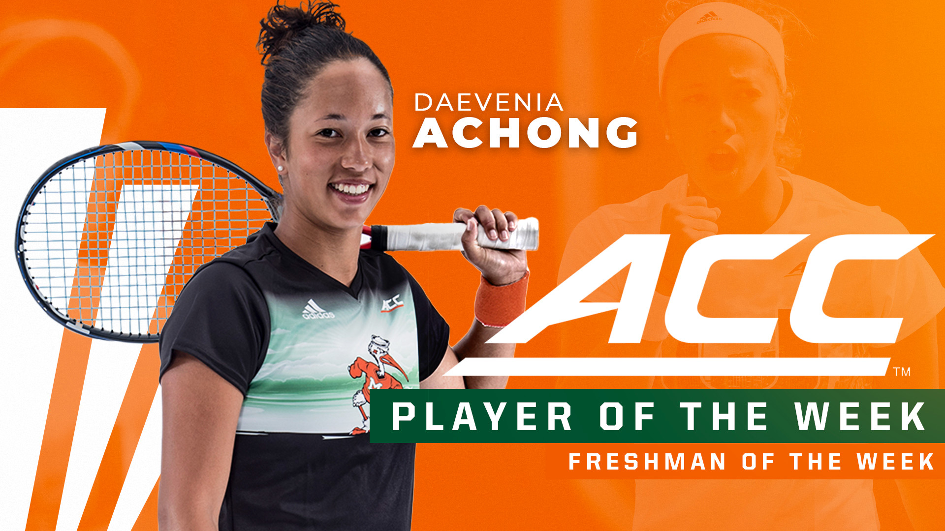 Achong Wins ACC Player and Freshman of the Week