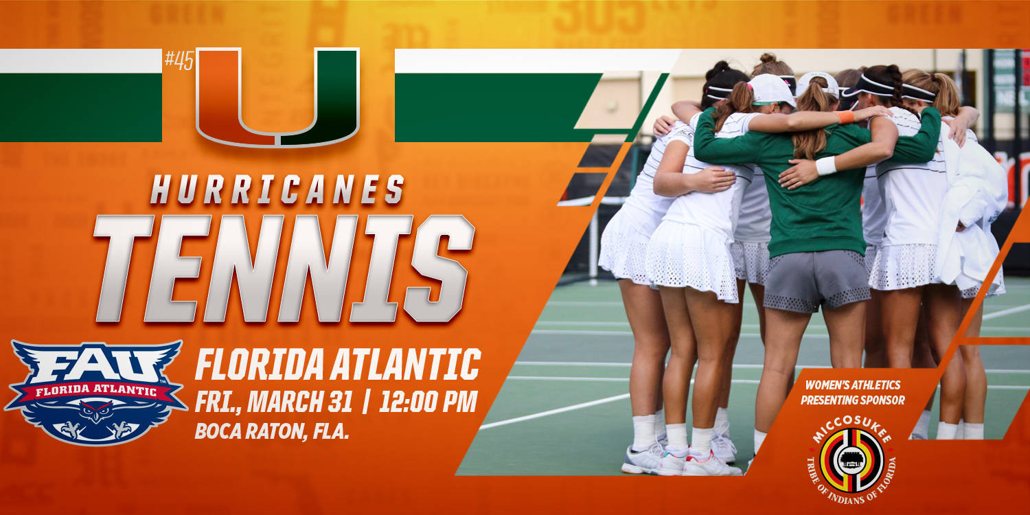 @CanesWTennis Trips to Palm Beach to Face FAU