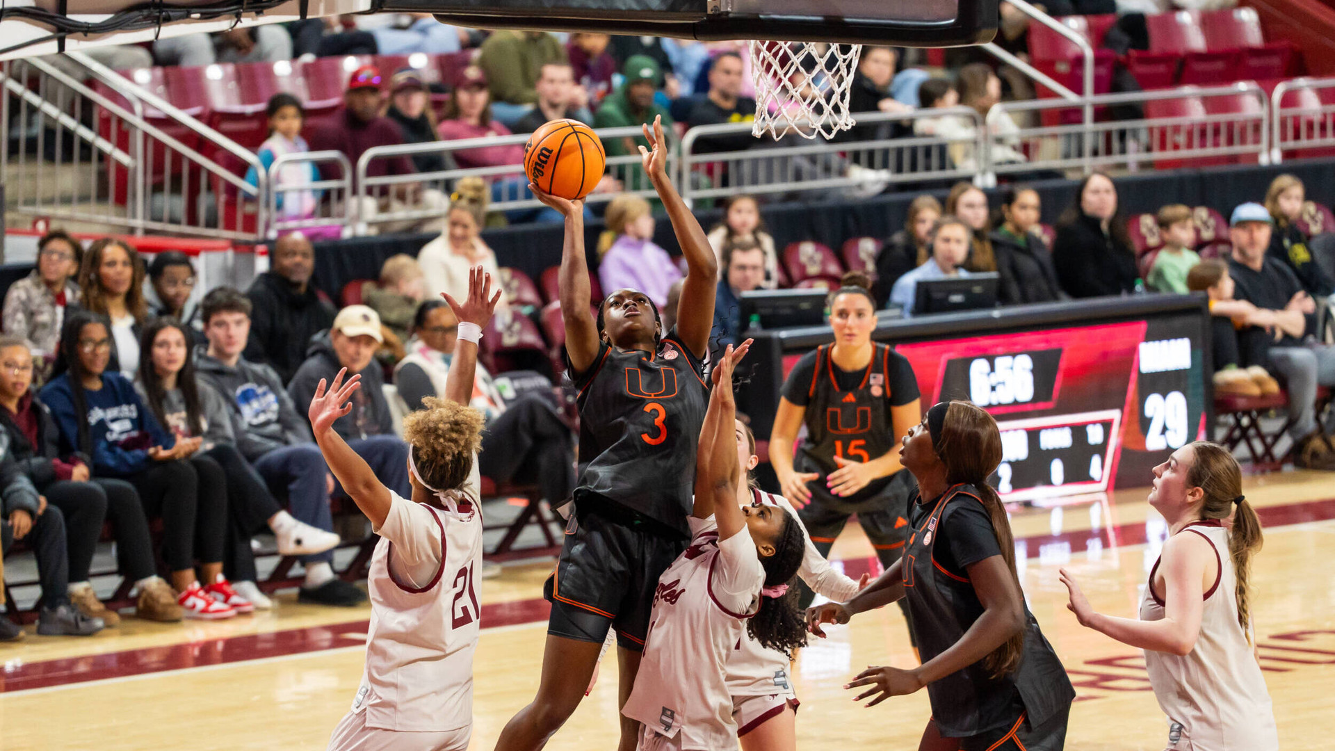 Miami Women’s Basketball Defeats Boston College 82-70