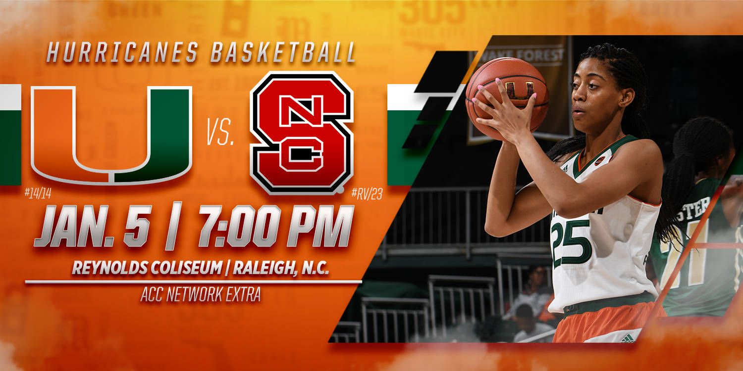 @CanesWBB to Play at ACC Leader NC State
