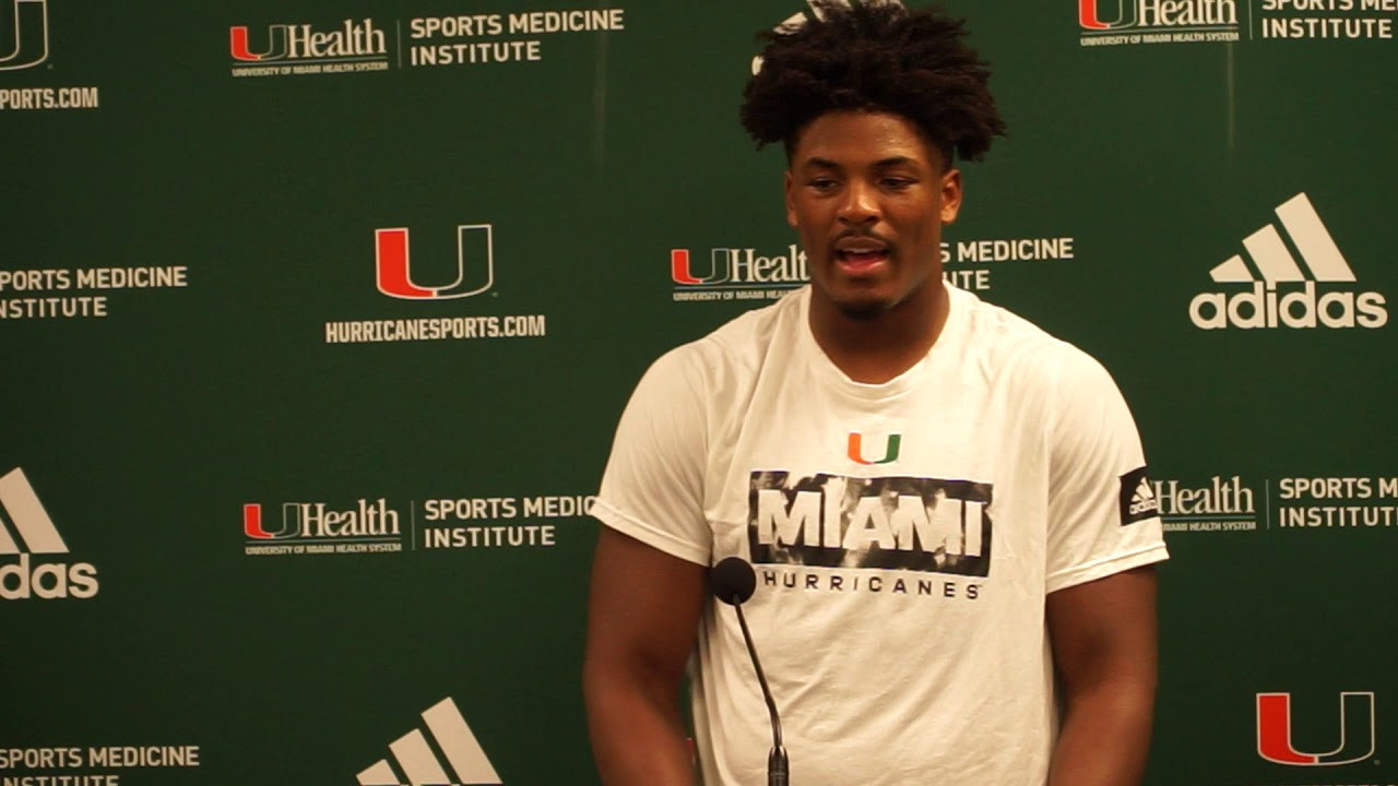 Gregory Rousseau Postgame Presser | Miami vs. Virginia | 10.11.19