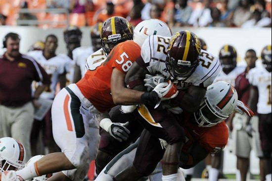 Jordan Futch Defense

2011 Miami Hurricanes Football vs Bethune-Cookman