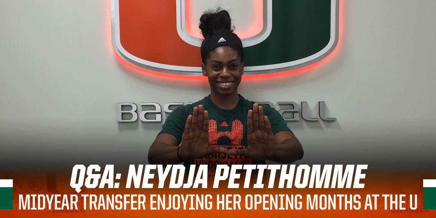 Q&A with @CanesWBB Transfer Neydja Petithomme