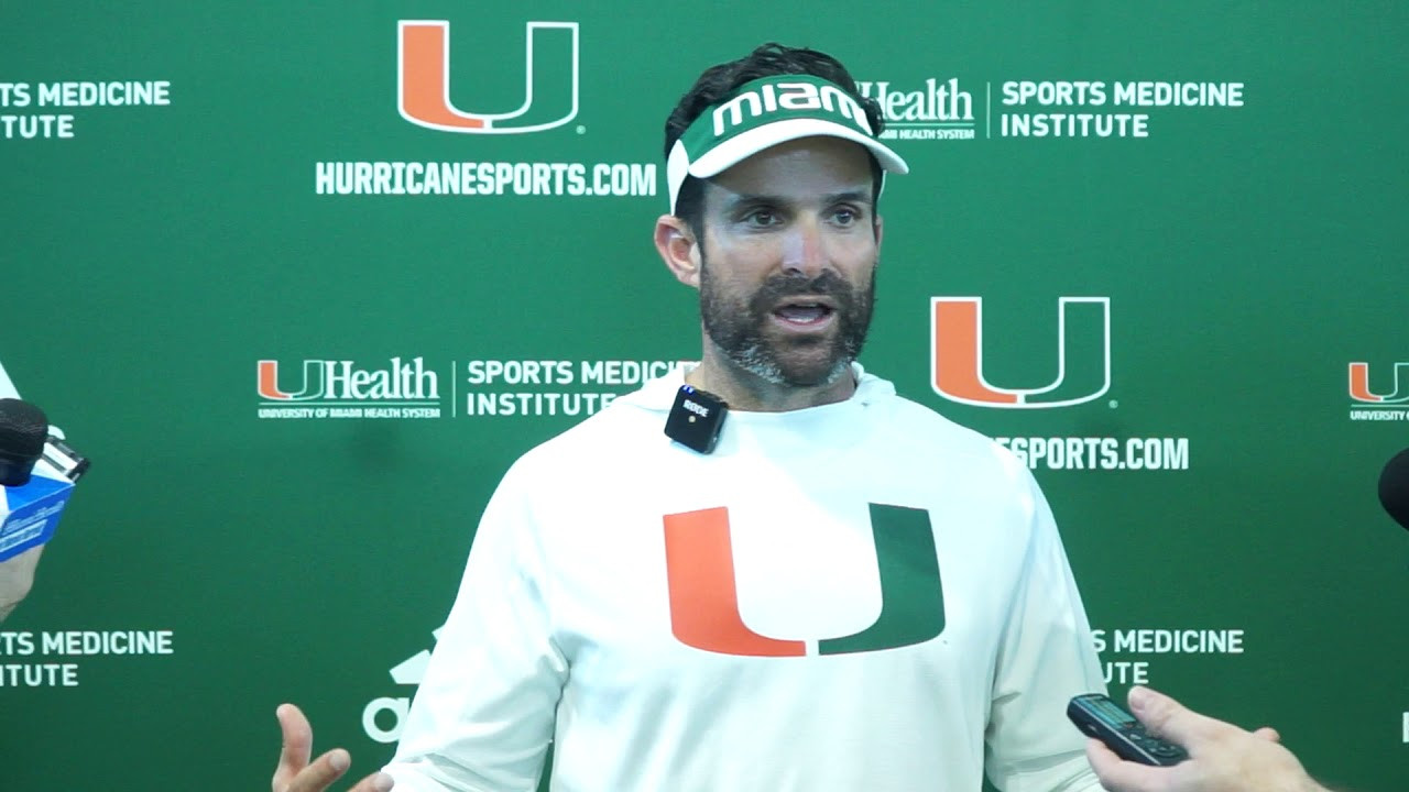 Manny Diaz | Post Practice Media | 11.12.19