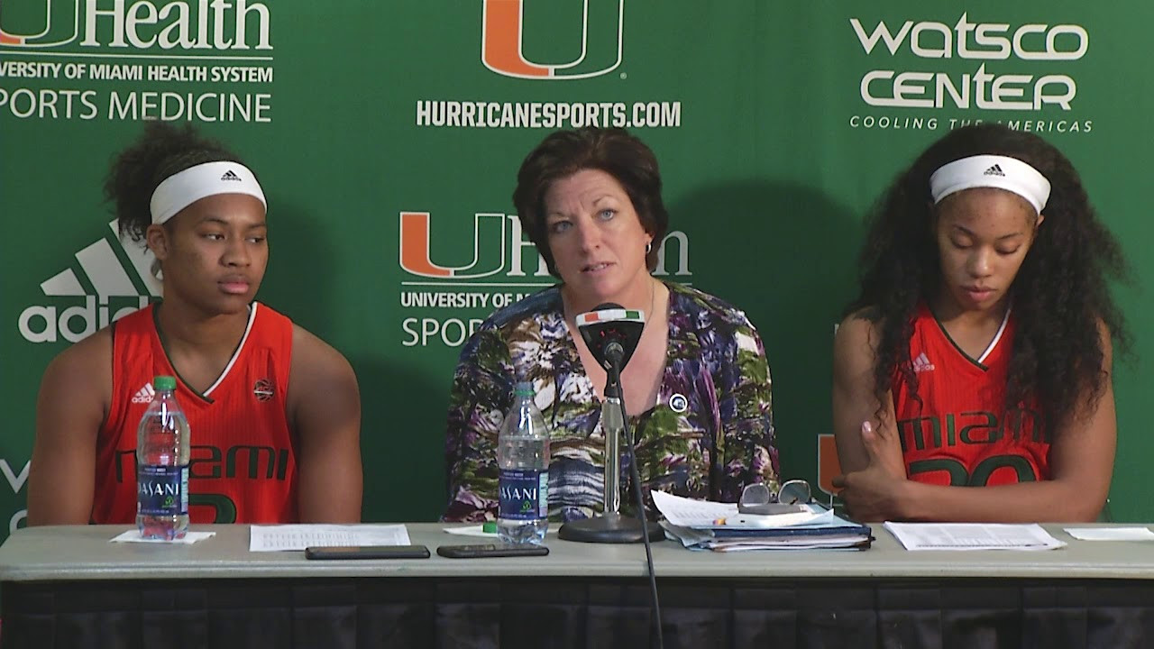 Katie Meier, Erykah Davenport and Endia Banks | Post Game Presser vs Kentucky | 12.10.17