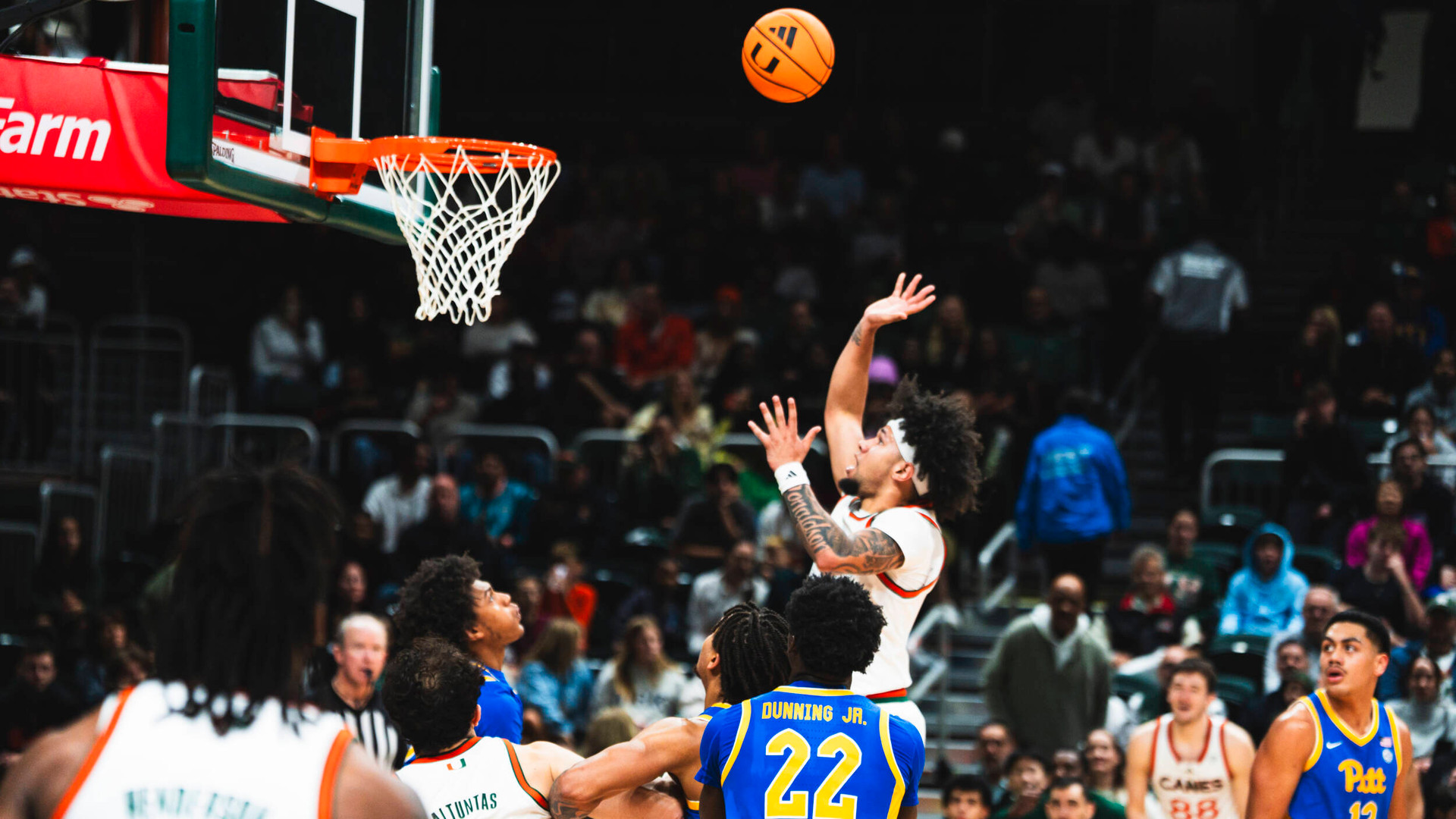 Miami Uses Strong Second Half to Defeat Pitt, 76-69, in ACC Opener