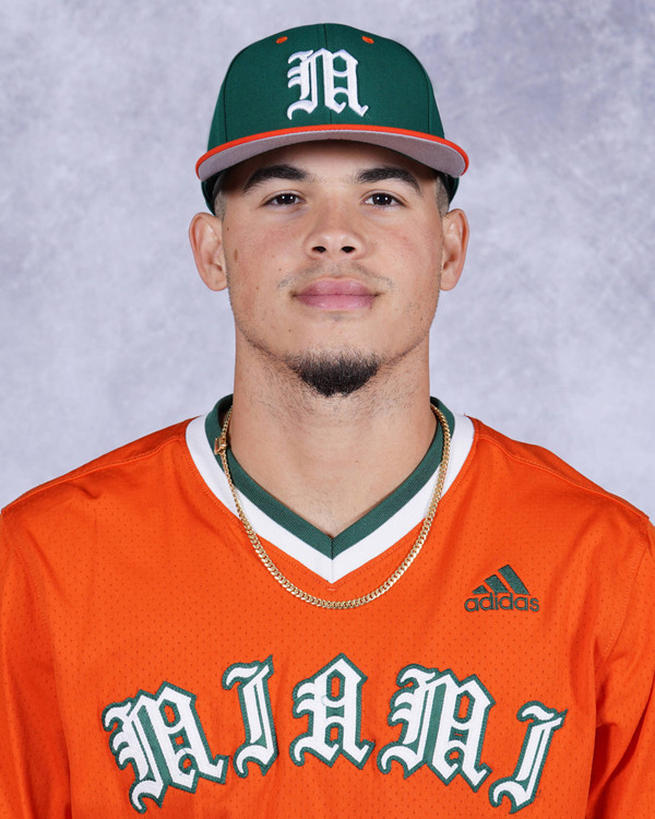 Miami Hurricanes Team-Issued adidas #0 Orange Baseball Jersey