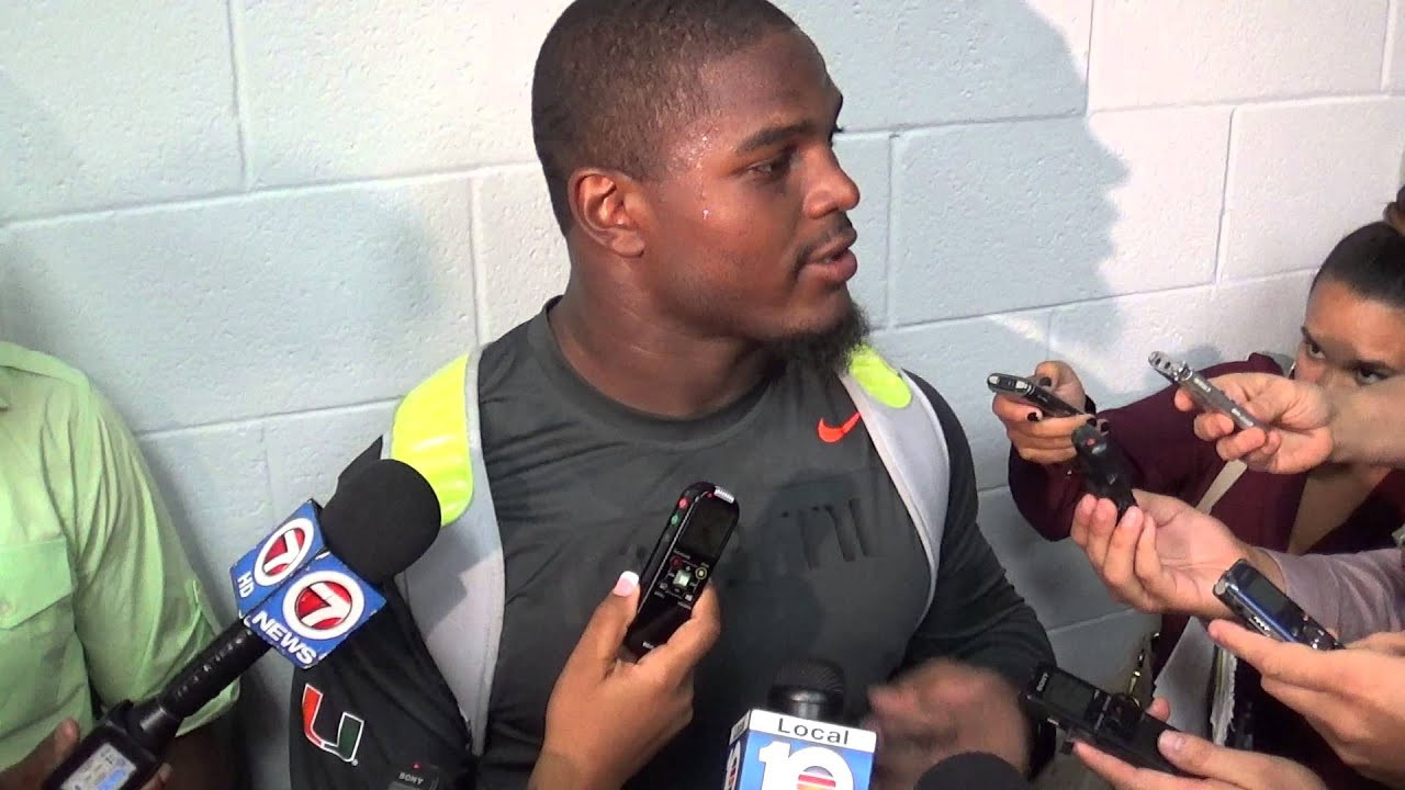 Linebacker Denzel Perryman - Arkansas State Postgame (Sept. 13)