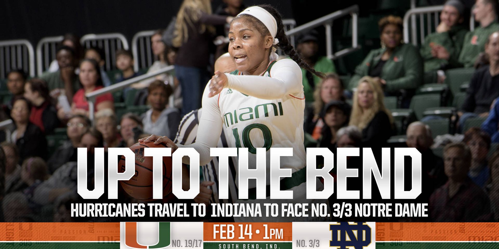 @CanesWBB Heads to Third-Ranked Notre Dame