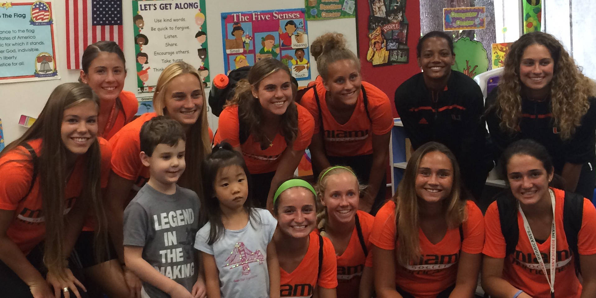 @CanesFutbol Visits The Debbie School