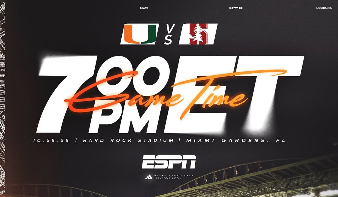 Game Time Announced