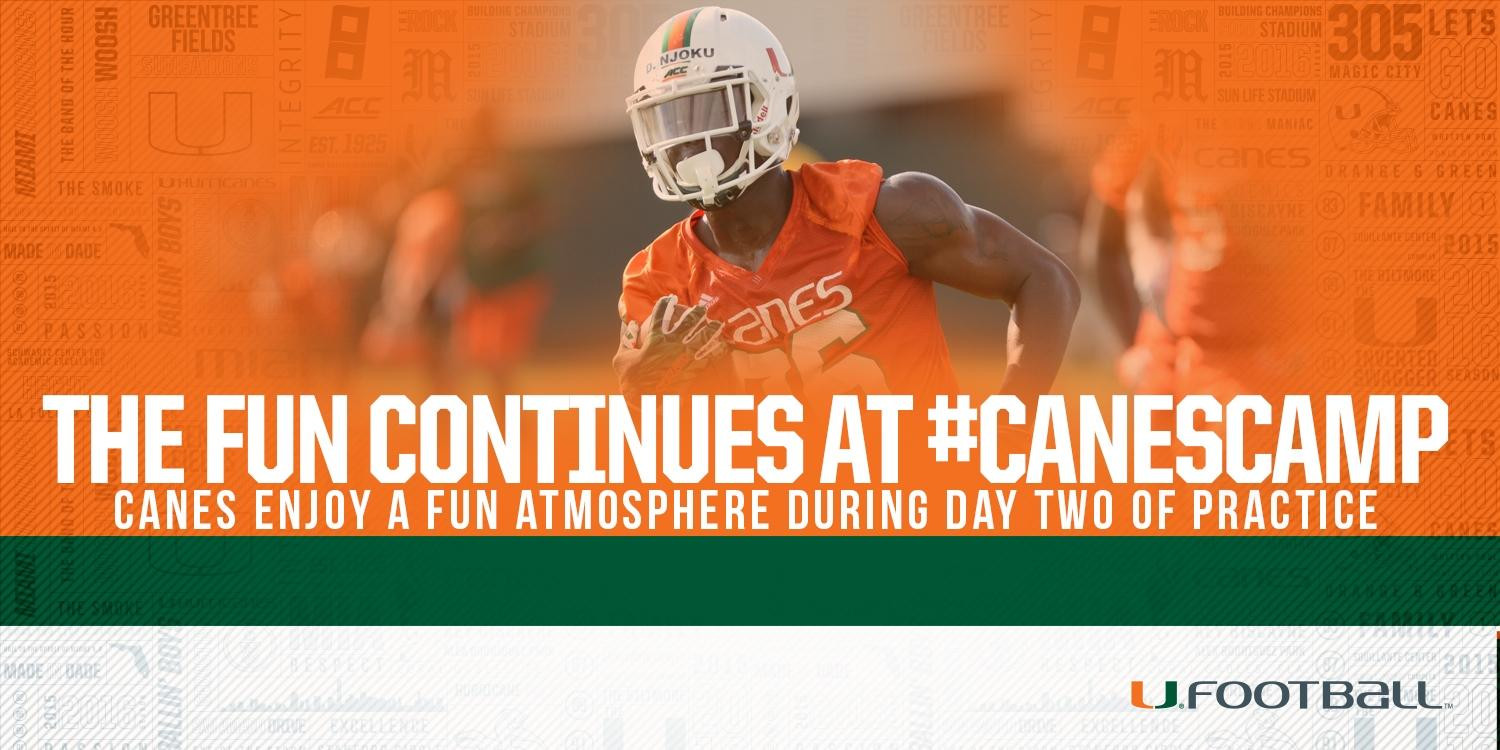 @CanesFootball Returns to Greentree for Day Two of #CanesCamp