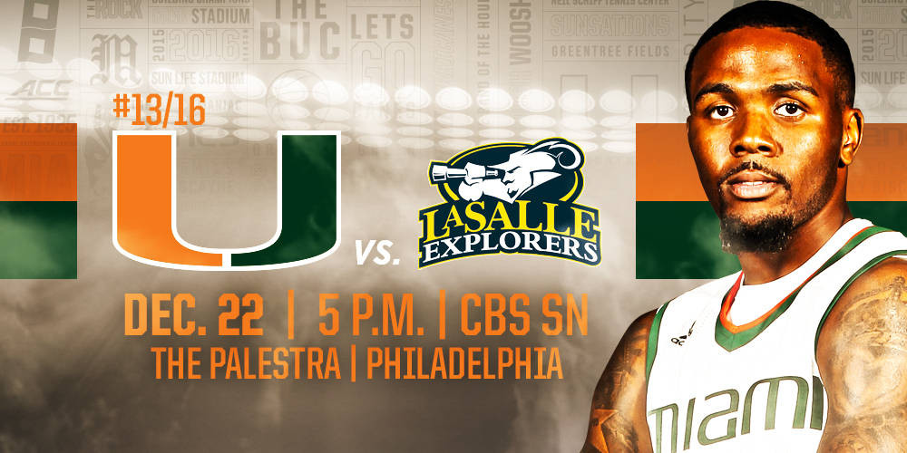 Game Day: #13/16 Miami at La Salle