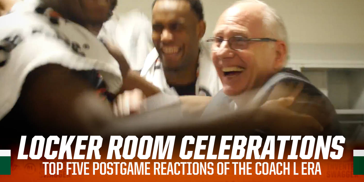 Top Five @CanesHoops Locker Room Celebrations