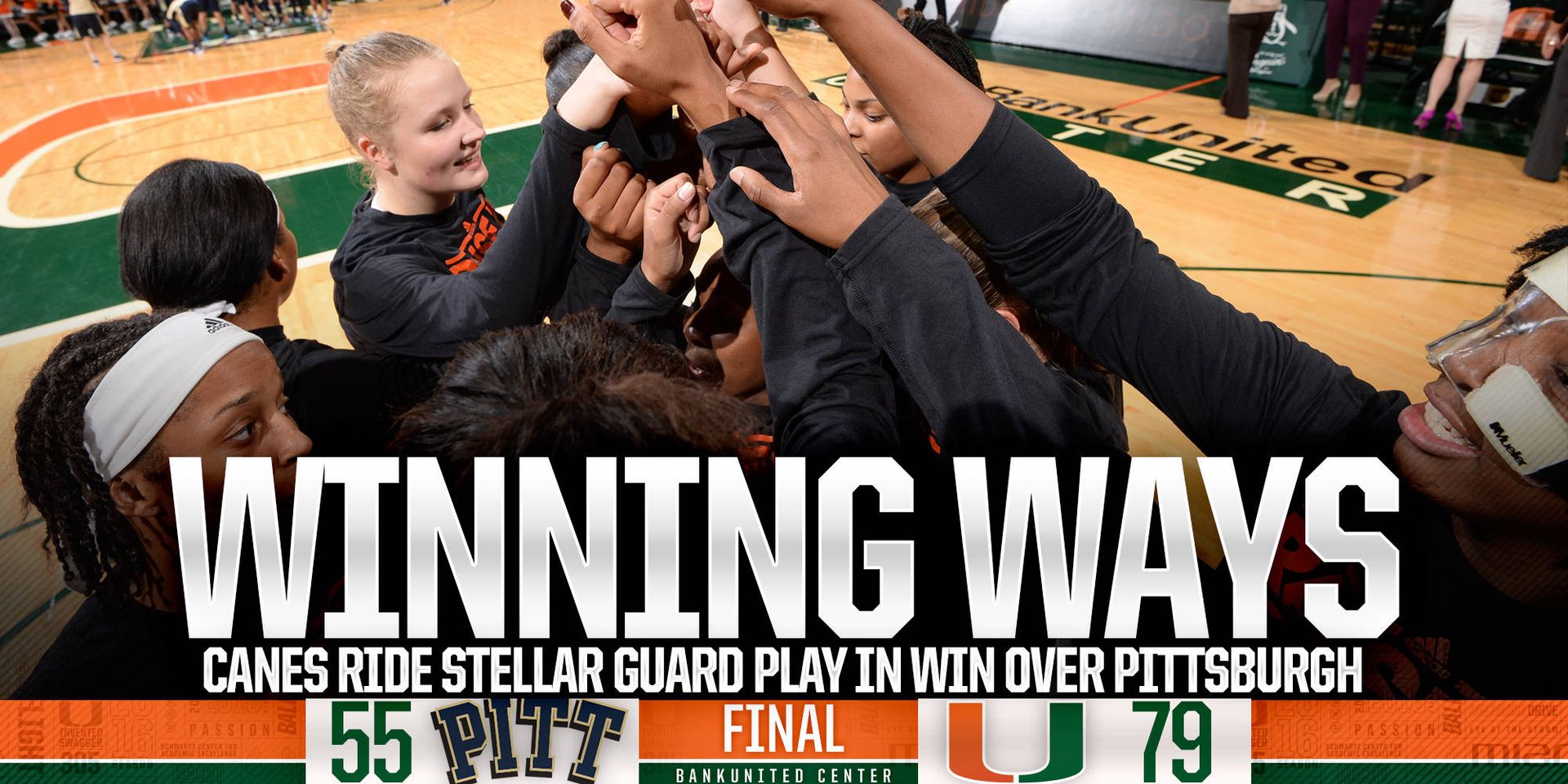@CanesWBB Rides Guard Play to Top Pittsburgh