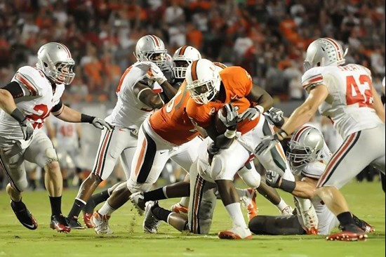2011 Miami Hurricanes Football vs Ohio State Mike James