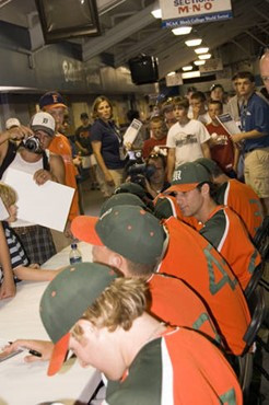 2008 Miami Hurricanes Baseball Team at the College World Series