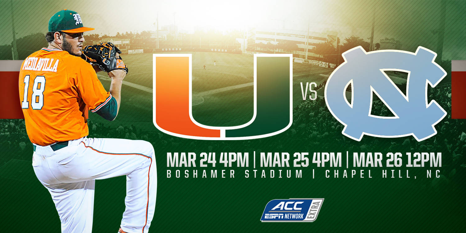 Miami Set for Trip to No. 8 North Carolina