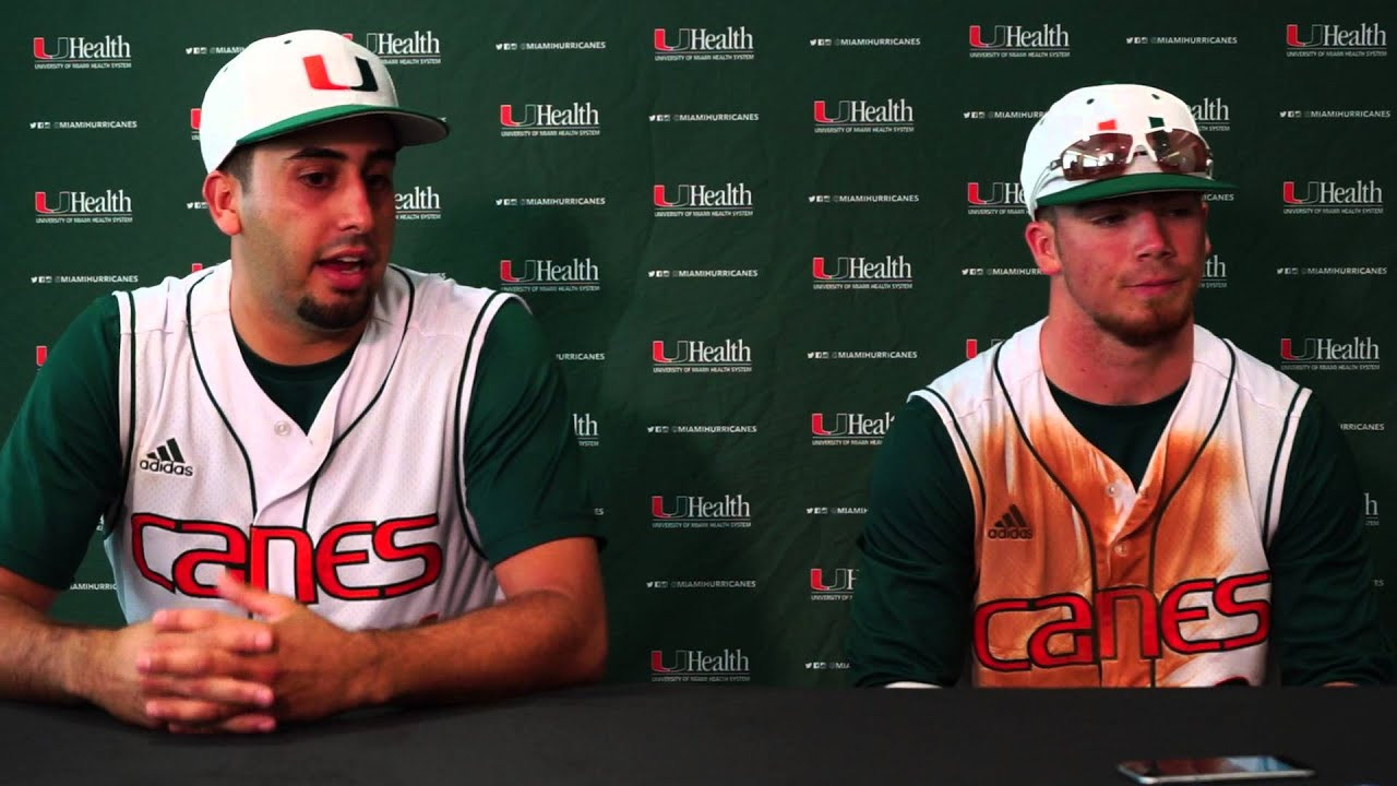 Canes Baseball | Danny Garcia and Carl Chester | 3.27.16