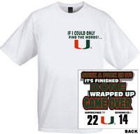 Order Your 2003 Miami Victory Over FSU T-Shirt Today!