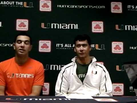 Tennis Coach Mario Rincon and Gabriel Flores