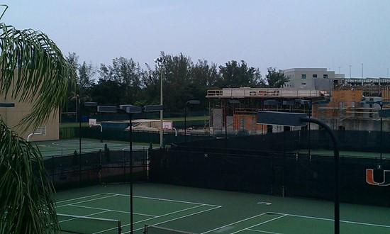 Construction on the Schwartz Center for Athletic Excellence - June 06, 2012.